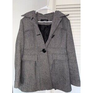 Black Rivet Women’s Hooded Coat - Size M